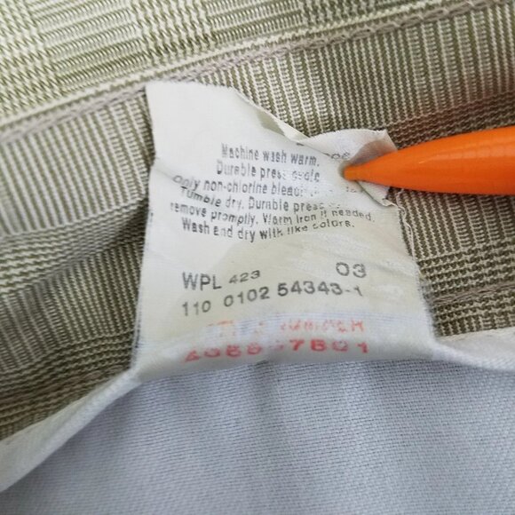 Dockers Pleated Pants Mens Size 34x24 (Tag 34x34) - Picture 5 of 6